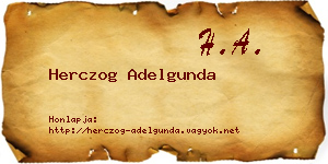 Herczog Adelgunda névjegykártya